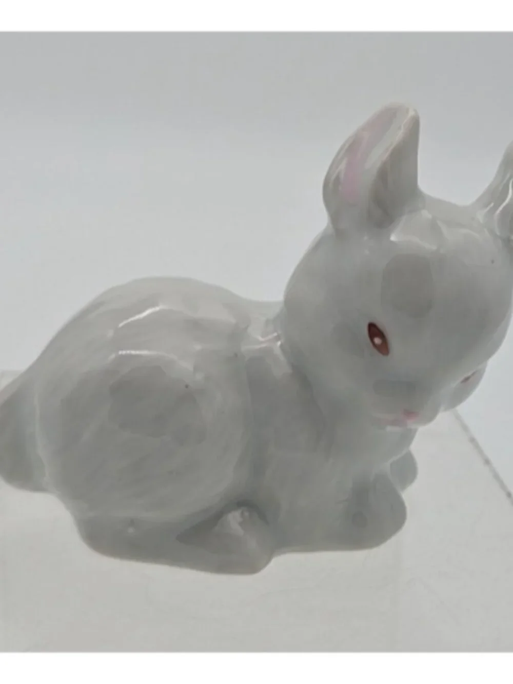Vintage Enesco White Bunny Rabbit Salt & Pepper Shaker Set, CUTE Easter.